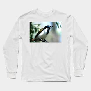 Blue Faced Honeyeater - Close Up Long Sleeve T-Shirt